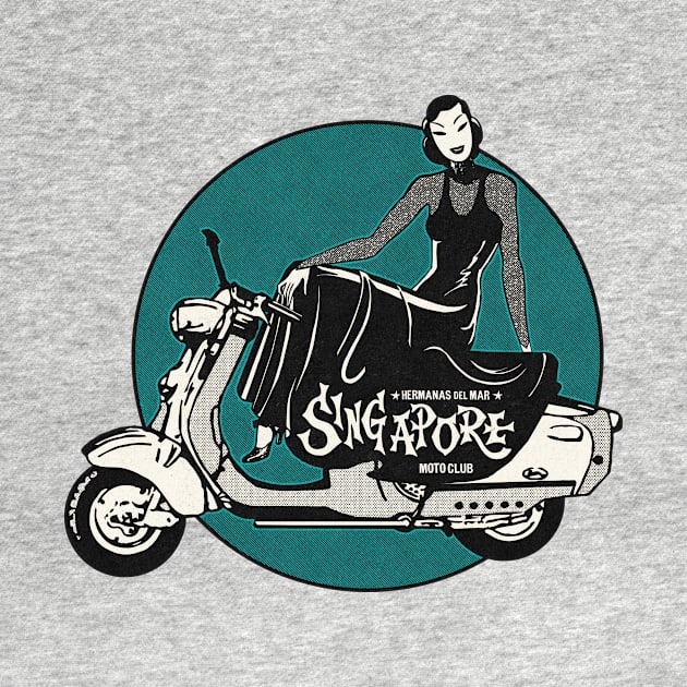 Vintage Singapore Ladies Moto Club by Kujo Vintage